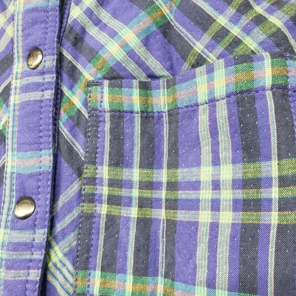 NEW Free People Ruth Long Button Front Shirt Dress Duster Jacket Purple Green - Picture 7 of 15